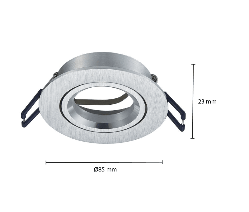 GU10 LEUCHTE SCHWENKBAR SILBER