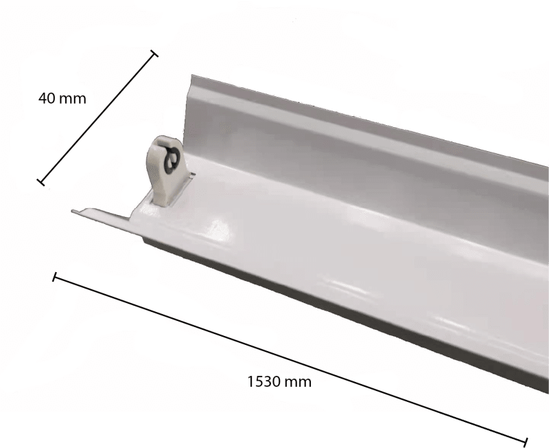 IP22-LEUCHTE REFLEKTOR FÜR 1X LED TL TUBE 150CM