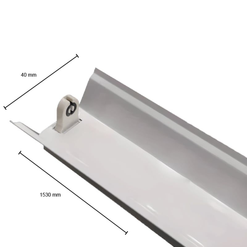 IP22-LEUCHTE REFLEKTOR FÜR 1X LED TL TUBE 150CM