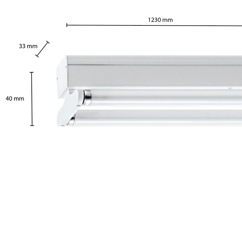 IP22-LEUCHTE | RAX | 2 Leuchtstoffröhren | 150CM