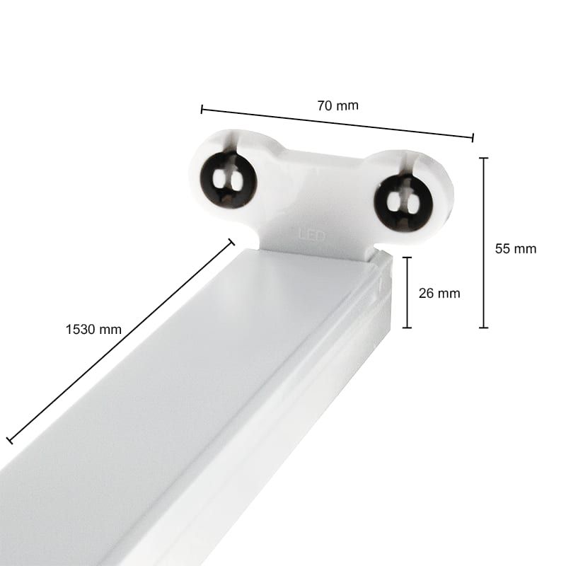 IP22-LEUCHTE | RAX | 2 Leuchtstoffröhren | 150CM