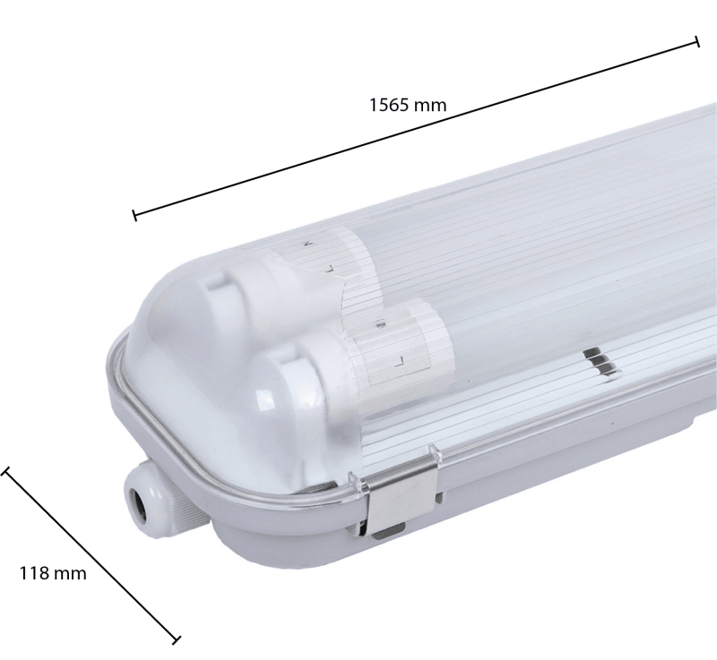 IP65-LEUCHTE STYX 150CM 2 ROHRE