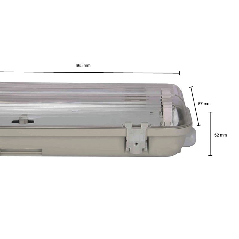 IP65-LEUCHTE | PORTIA | 60CM | 1 ROHR (SMART)
