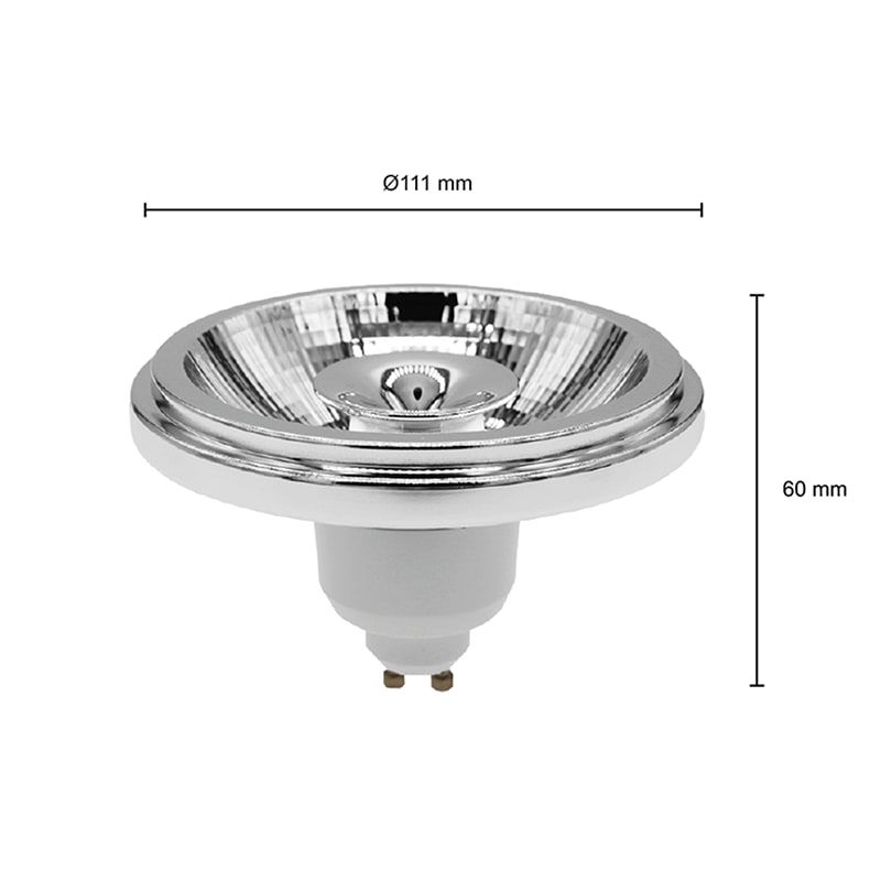 LED AR111 | GU10 | SPOT | 24° | 12W | WEISS
