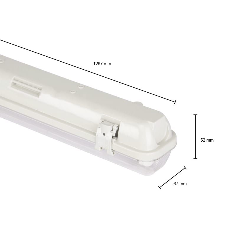 IP65-LEUCHTE PORTIA 120CM 1 ROHR (SCHLANK)