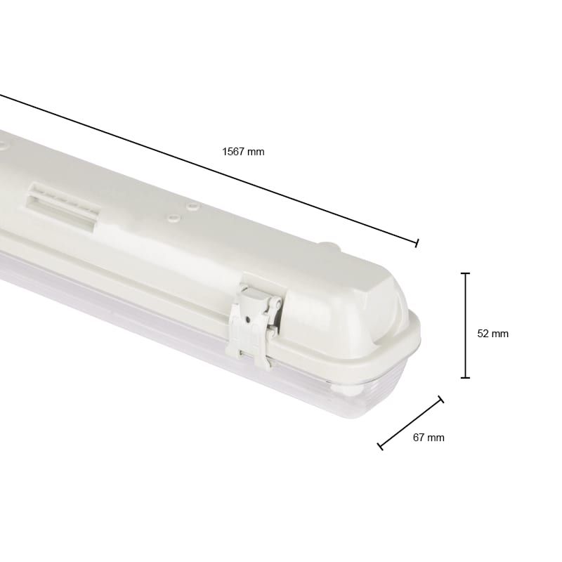 IP65-LEUCHTE PORTIA 150CM 1 ROHR (SCHLANK)