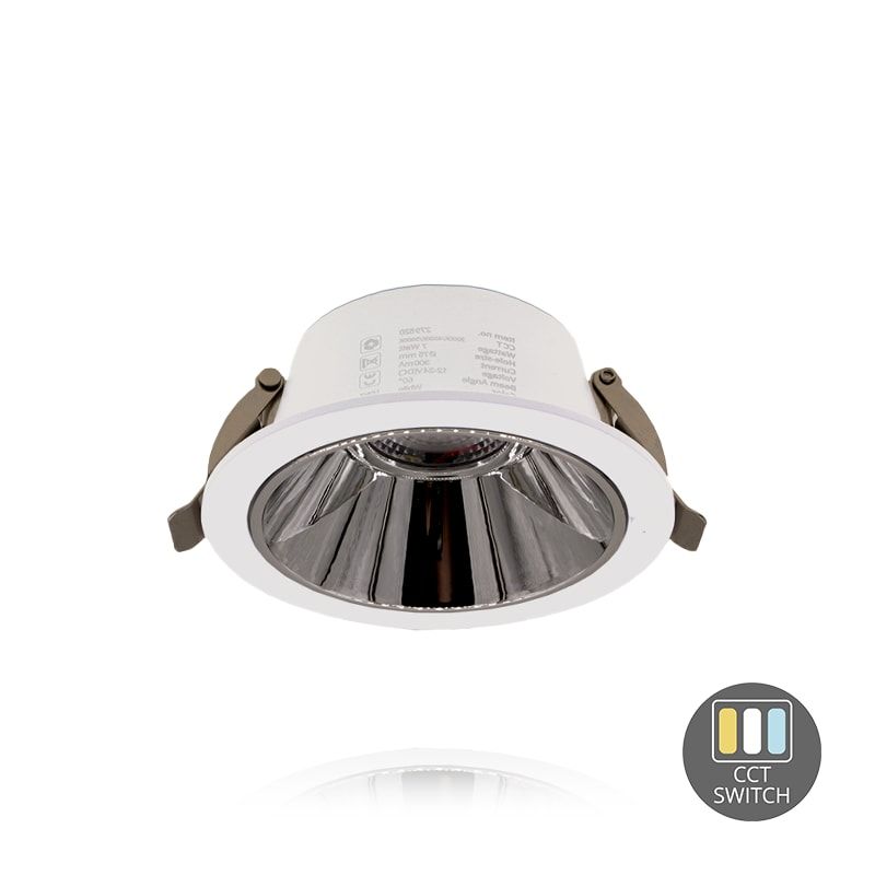 LED-DOWNLIGHT | KERBER | CCT-SCHALTER | Ø75MM | 7W | WEISS