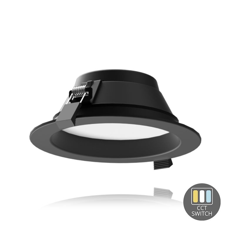 LED DOWNLIGHT | ORTHO | CCT-SWITCH | Ø135 | 13W | SCHWARZ