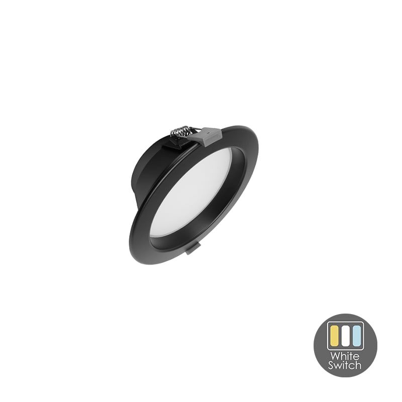 LED DOWNLIGHT | ORTHO | CCT-SWITCH | Ø135 | 13W | SCHWARZ