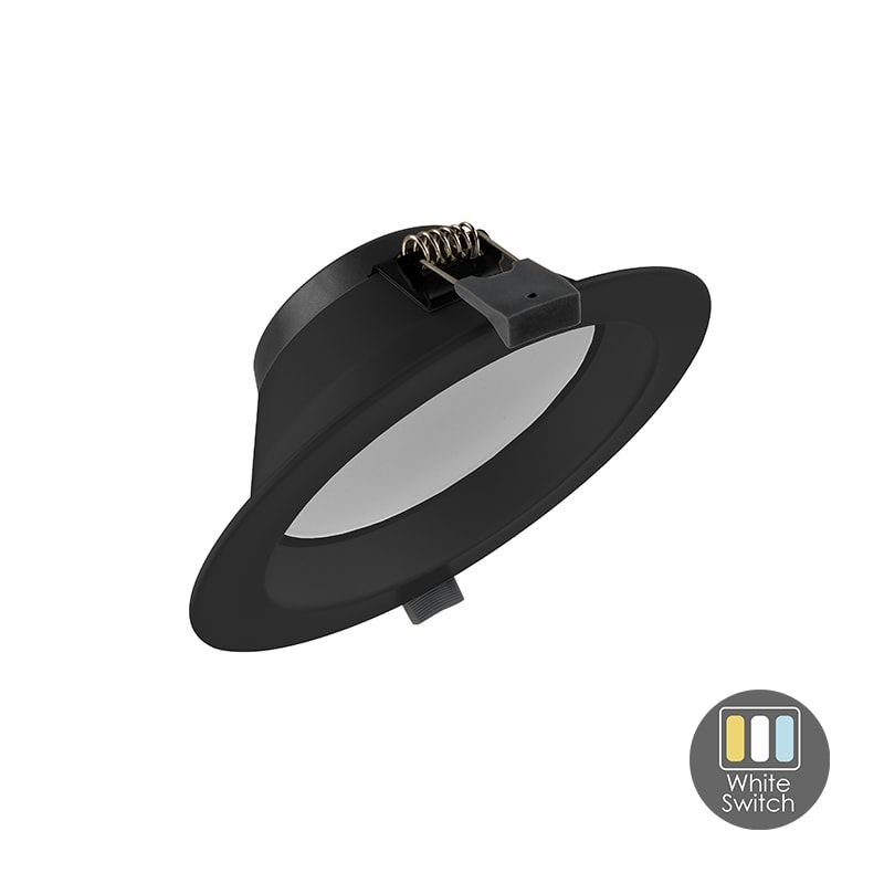 LED DOWNLIGHT | ORTHO | CCT-SWITCH | Ø135 | 13W | SCHWARZ