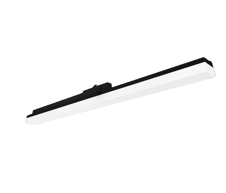 3-Phasen Linearleuchte 1200mm, 40W, 110°, schwarz matt, 4000K