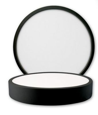 LED Deckenleuchte schwarz, 30W, rund, DN300, ColorSwitch 2700|3000|4000K, dimmbar