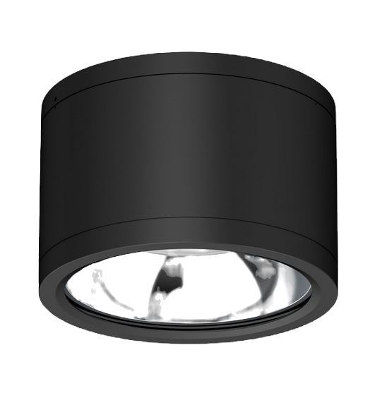 LED Deckenaufbaustrahler IP65, schwarz, 25W, ColorSwitch 3000|4000|5000K, dimmbar
