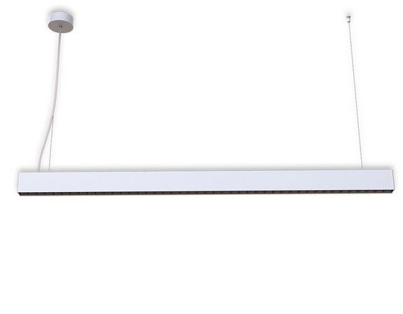 LED Hängeleuchte Raster Up+Down, 25+25W, UGR&lt;6, silber, 4000K, 1-10V dimmbar