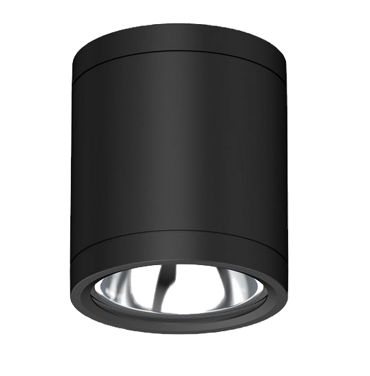 LED Deckenaufbaustrahler IP65, schwarz, 10W, ColorSwitch 3000|4000|5000K, dimmbar