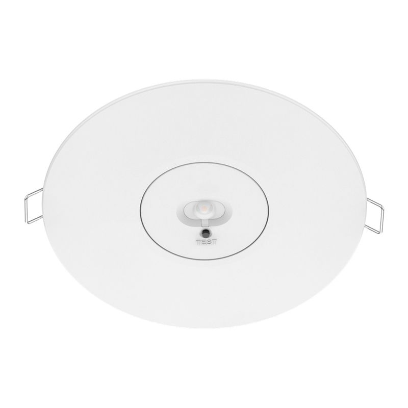 LED Emergency Spot Weiß 3W 240lm - 850K Kaltweiß | 3 Stunden Notbeleuchtung - Autotest - 140mm