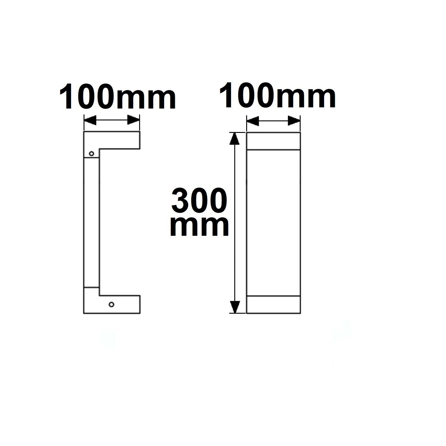 LED Wegeleuchte Poller-1, 30cm, 7W, sandschwarz, warmweiß