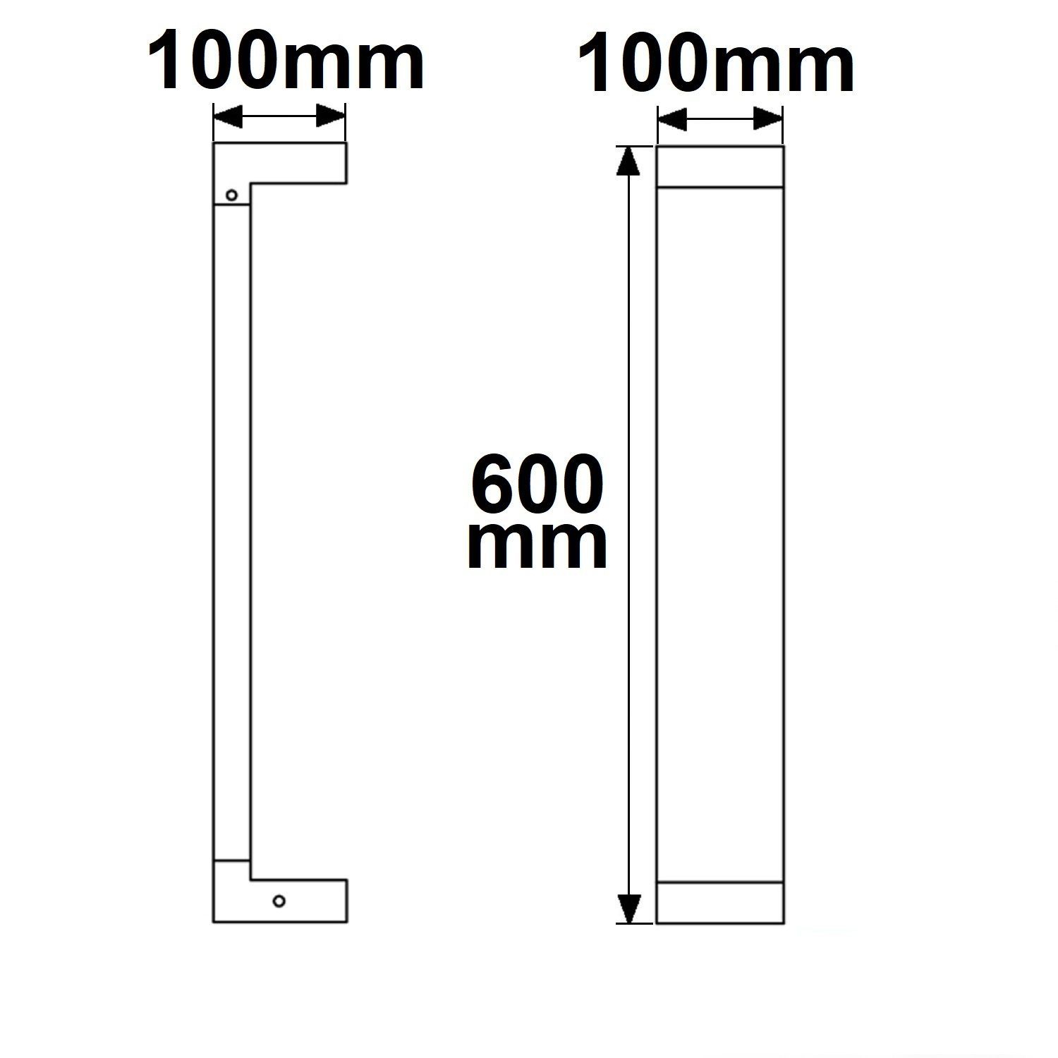 LED Wegeleuchte Poller-1, 60cm, 7W, sandschwarz, warmweiß
