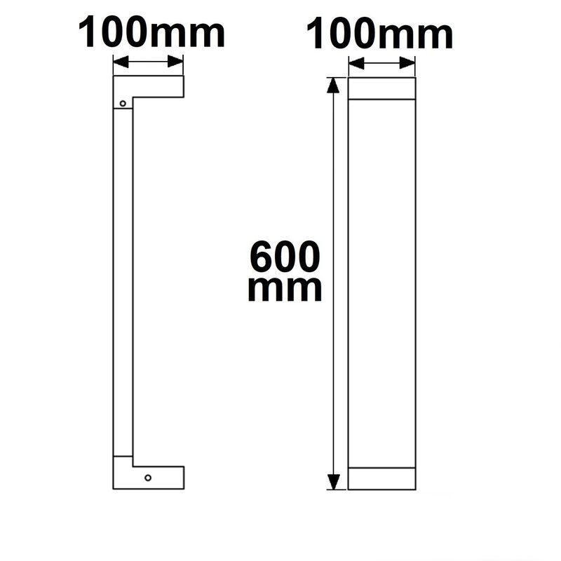 LED Wegeleuchte Poller-1, 60cm, 7W, sandschwarz, warmweiß
