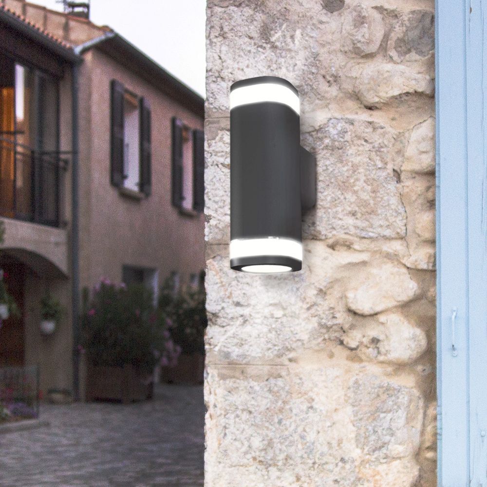 LED Wandleuchte 2XGU10 Grau