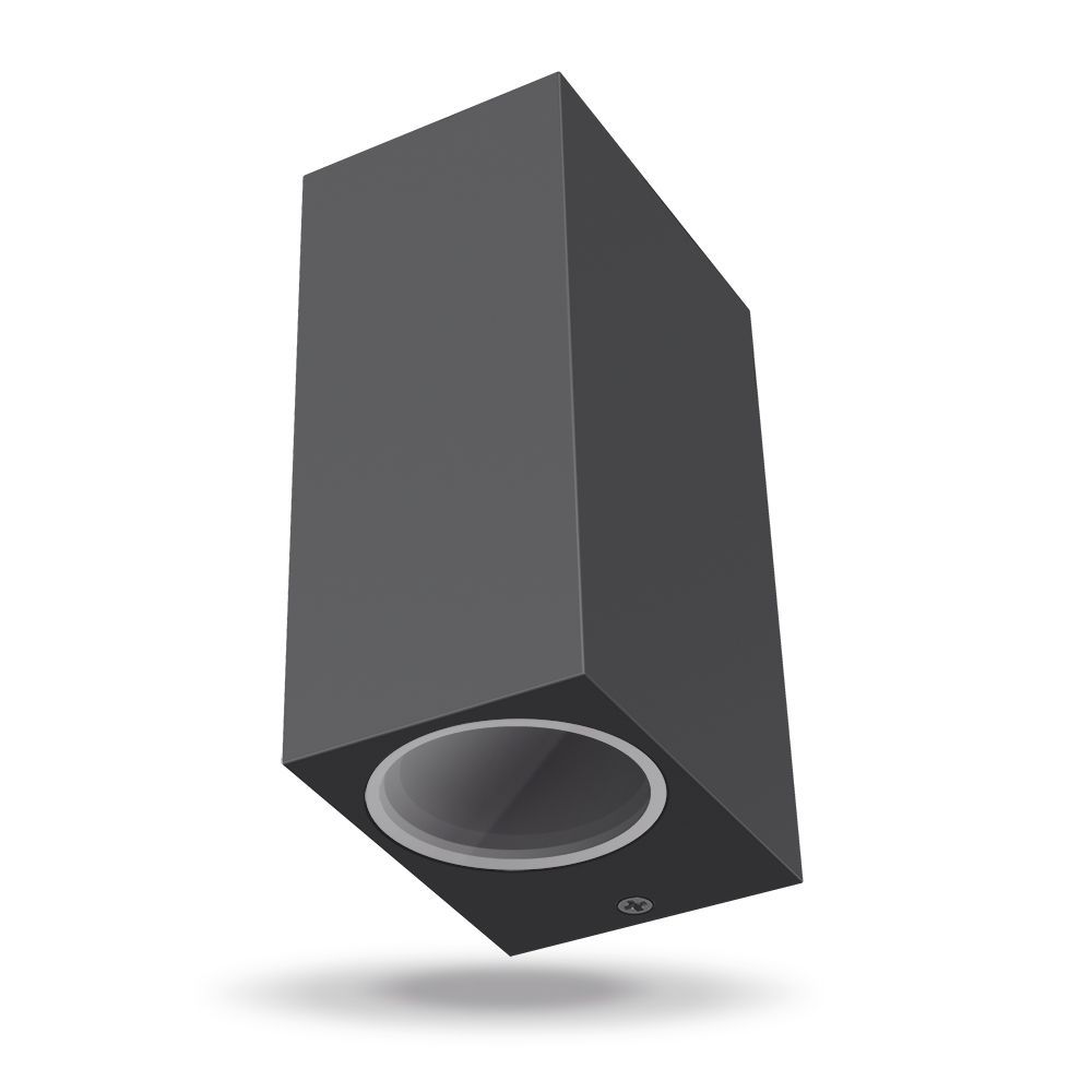 LED Wandleuchte 2XGU10 Grau