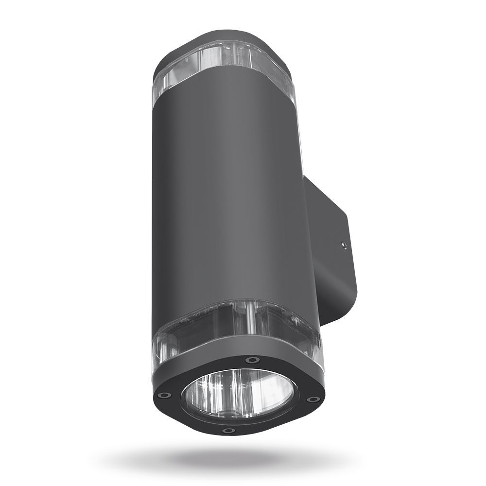 LED Wandleuchte 2XGU10 Grau
