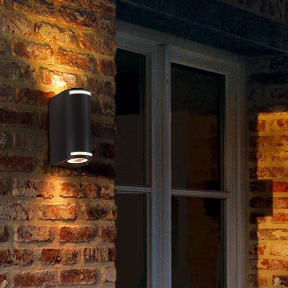 LED Wandleuchte 2XGU10 BLACK