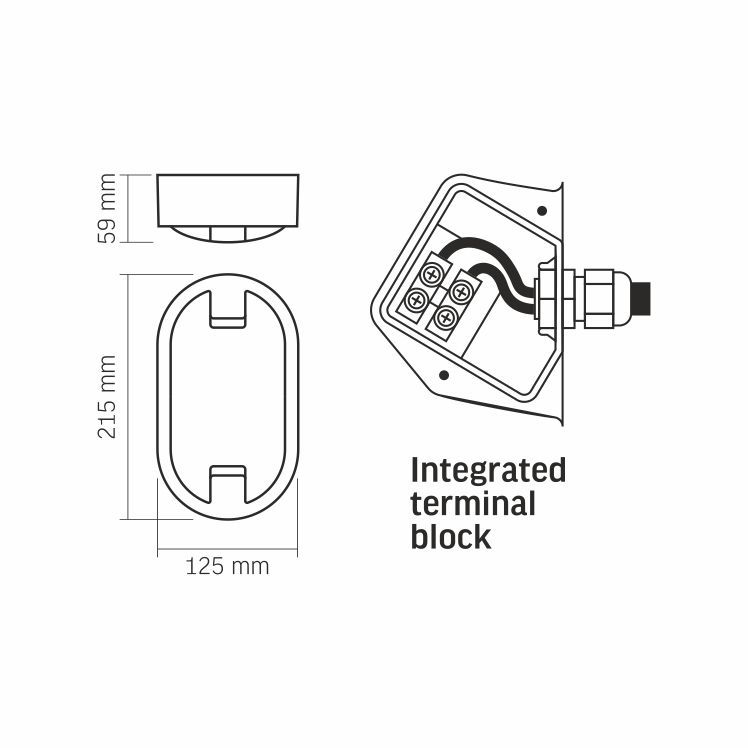 LED-Deckenleuchte Bulkhead 15W-NW