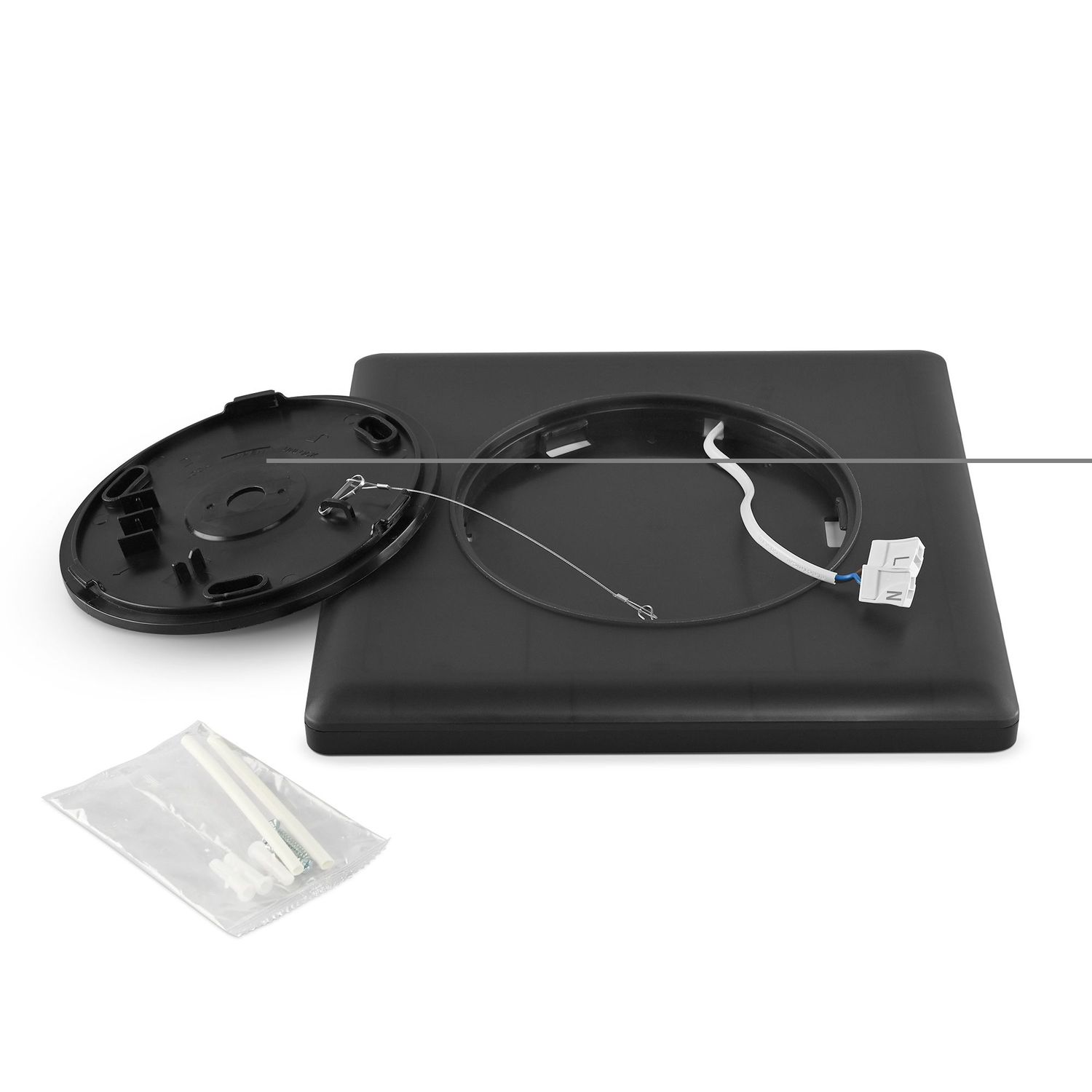 LED-Deckenleuchte DL3S-24W-BLACK-4K