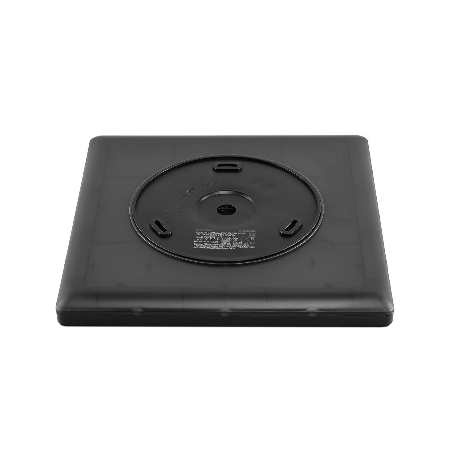 LED-Deckenleuchte DL3S-24W-BLACK-4K
