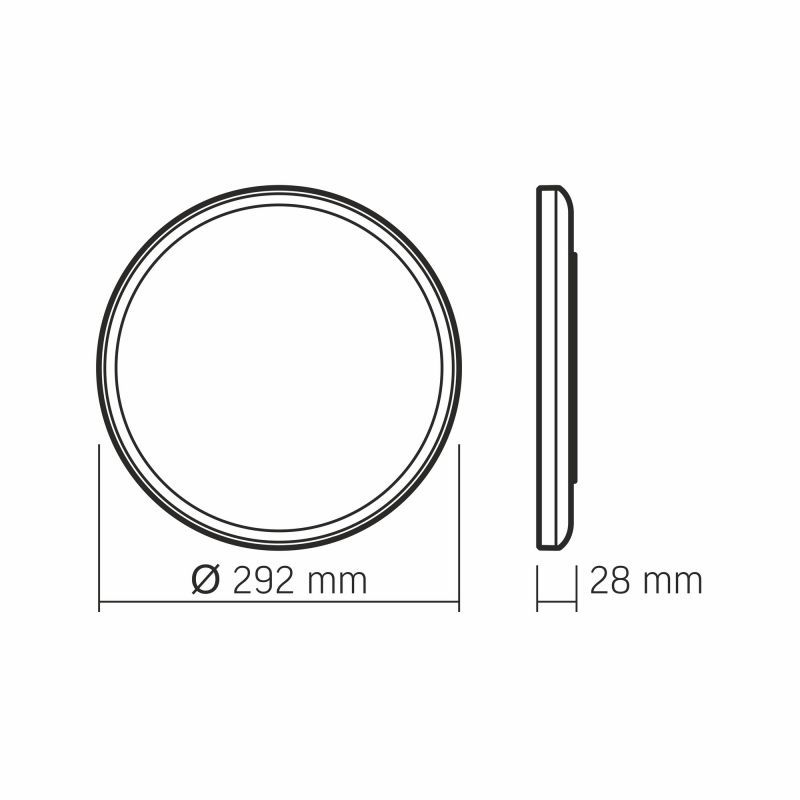 LED-Deckenleuchte DL3R-18W-WHITE-4K