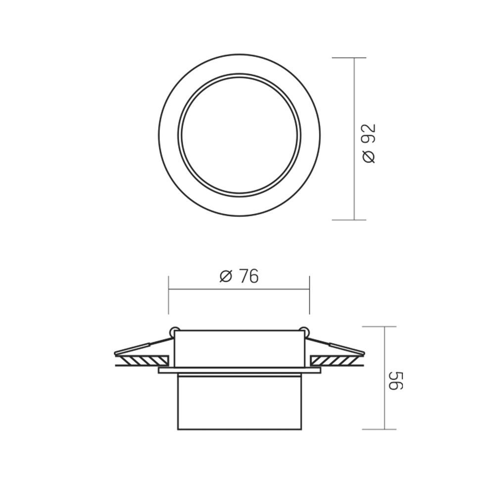 Einbaustrahler VL-SPF11R-W