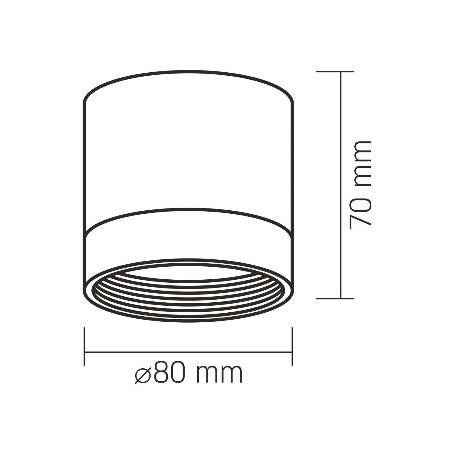 Deckenstrahler für GX53 Lampe VL-SPF25A-W