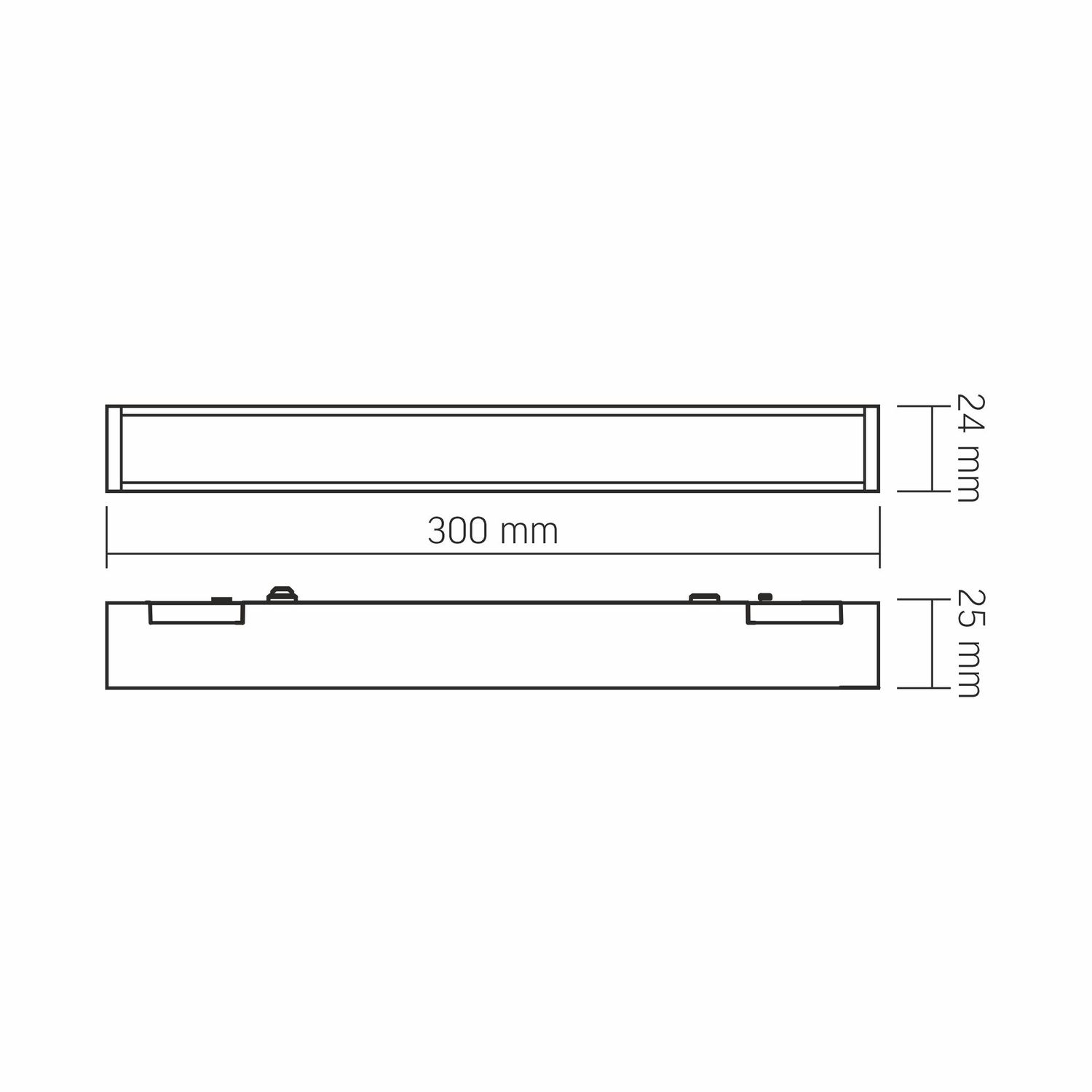 LED-Licht für magnetisches Slim-Track-Lichtsystem VL-TRMS-LD430B Schwarz