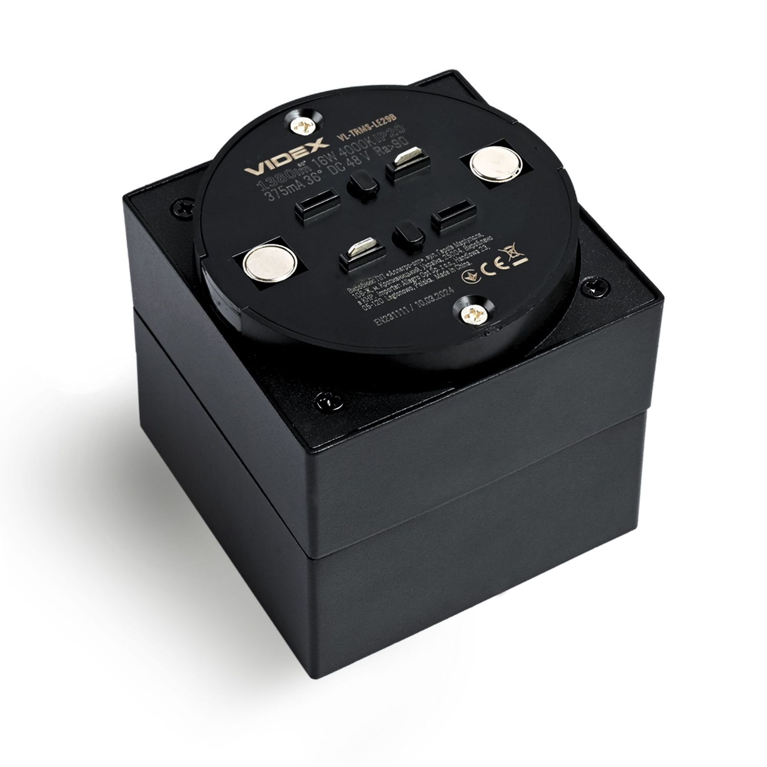 LED-Licht für magnetisches Slim-Track-Lichtsystem VL-TRMS-LE29B Schwarz