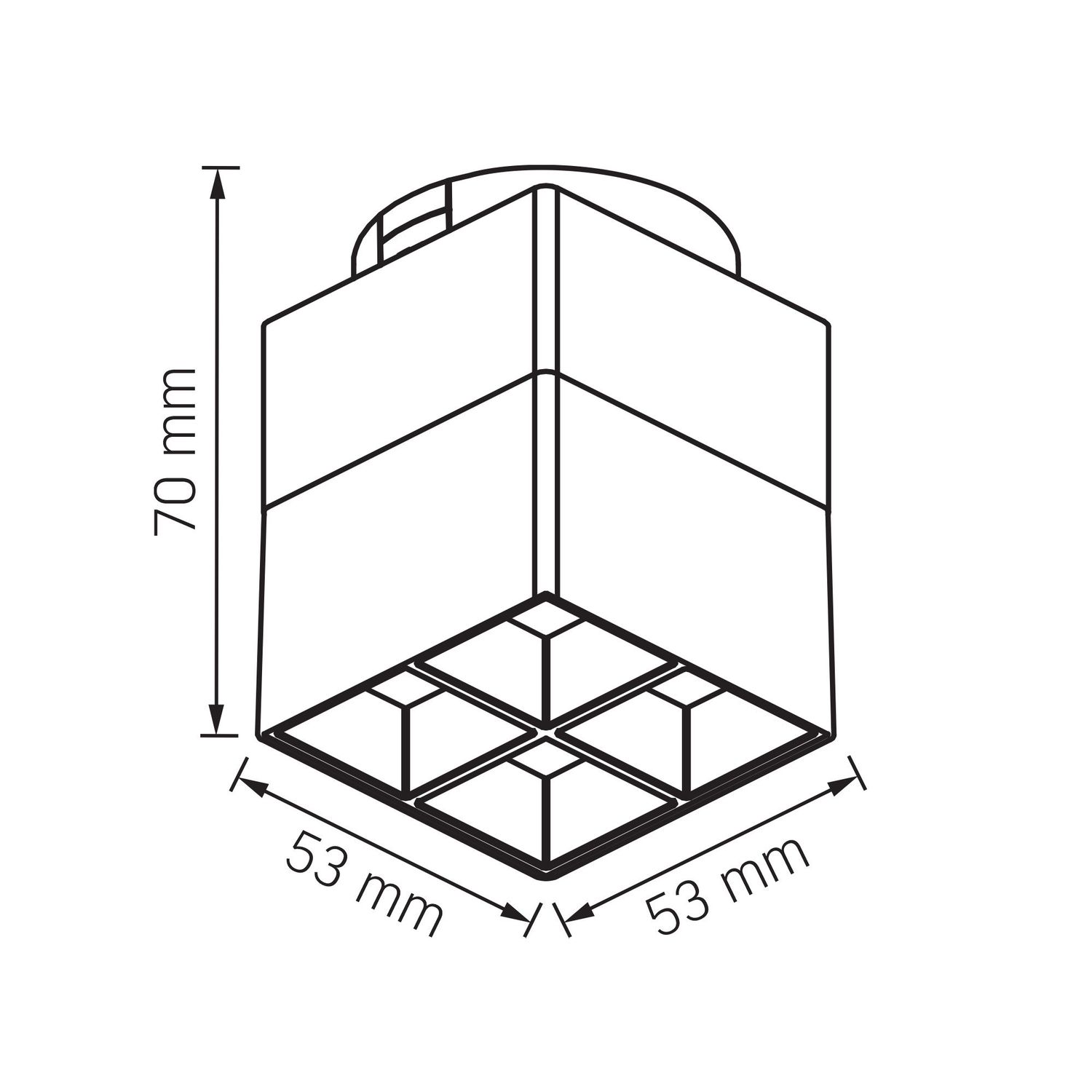 LED-Licht für magnetisches Slim-Track-Lichtsystem VL-TRMS-LE24B Schwarz