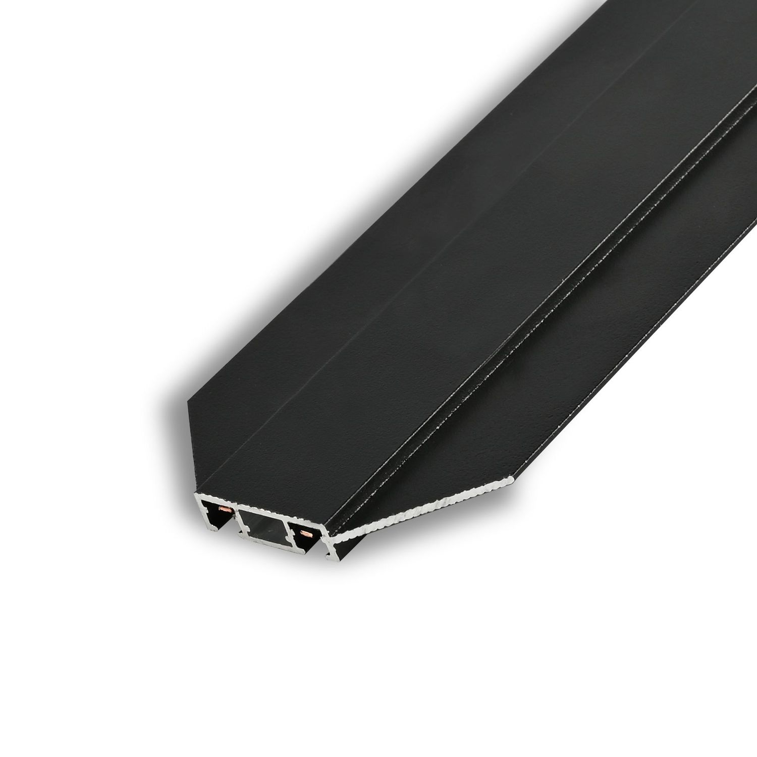 Einbau Stromschiene für magnetisches Slim-Track-Lichtsystem VL-TRMS-FTR20B 2m Schwarz