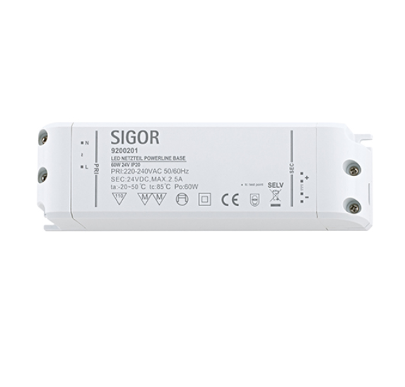 Powerline Netzteil Base 60W 24VDC 180x52x30 2,5A IP20