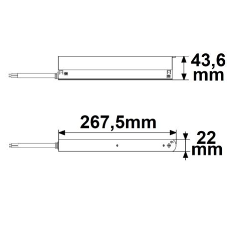 Track48 Inline-Trafo weiß, 150W, 48V DC