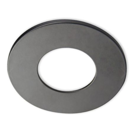 Cover Aluminium rund schwarz matt für Sys-68