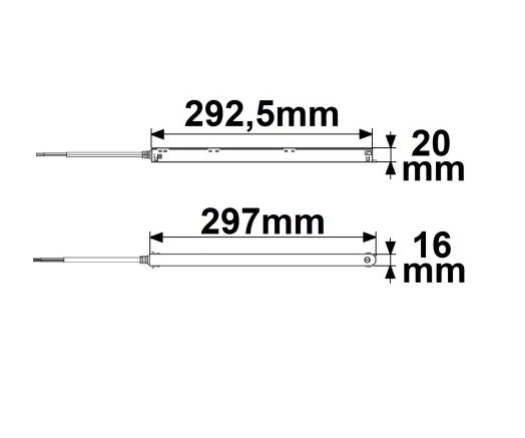 Track48 Inline-Trafo flat schwarz, 100W, 48V DC