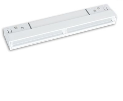 Track48 Wallwasher 22cm weiß, 12W, 100° asymetrisch, 48V DC, 4000K, CRI90, Line+, DALI dimmbar