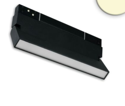 Track48 Linear-Schienen-Strahler 22cm schwarz, 12W, 120°, UGR&lt;19, 48V DC, 3000K, CRI90