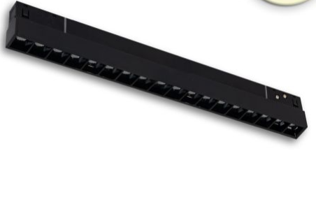 Track48 Leuchte 32cm schwarz, 18W, 36°, UGR&lt;19, 48V DC, 3000K,CRI90, Line+
