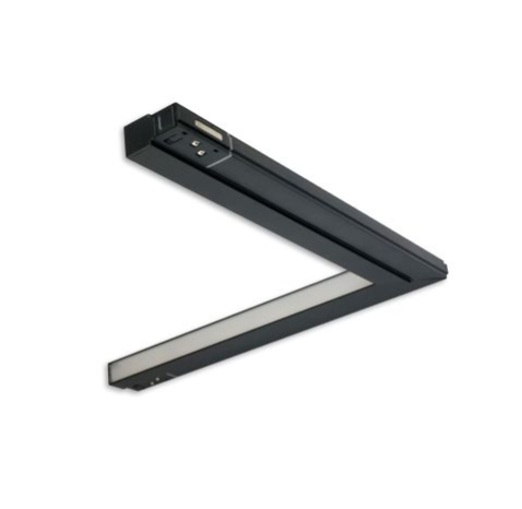Track48 Eckleuchte vertikal schwarz, 20W, 120°, 48V DC, 3000K,CRI90, Line+