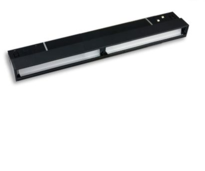 Track48 Wallwasher 22cm schwarz, 12W, 100° asymetrisch, 48V DC, 3000K, CRI90