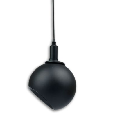 Track48 Hängeleuchte Ball Fokus schwarz, 12W, 60°, 48V DC, 3000K, CRI90