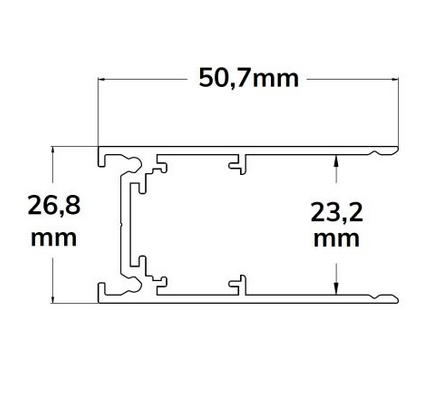 Track48 Aufbauschiene, schwarz, 200cm, 4-polig, inkl. Endkappen und Schutzcover