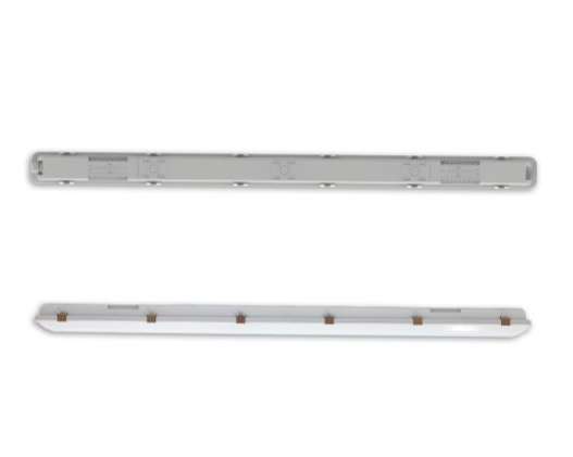 LED Wannenleuchte SL 150cm, IP66, mit HF-Sensor, PowerSwitch 36-57W, 140lm/W, 4000K