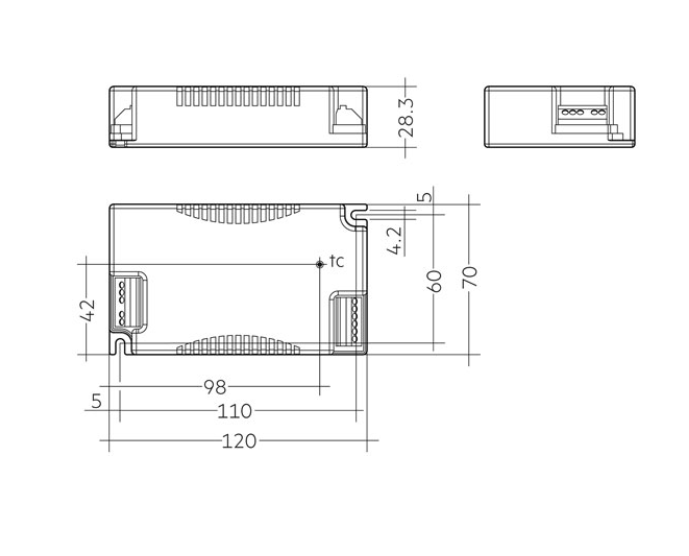TRIDONIC LCA 38W 350-1050mA 2xCH C PRE DALI